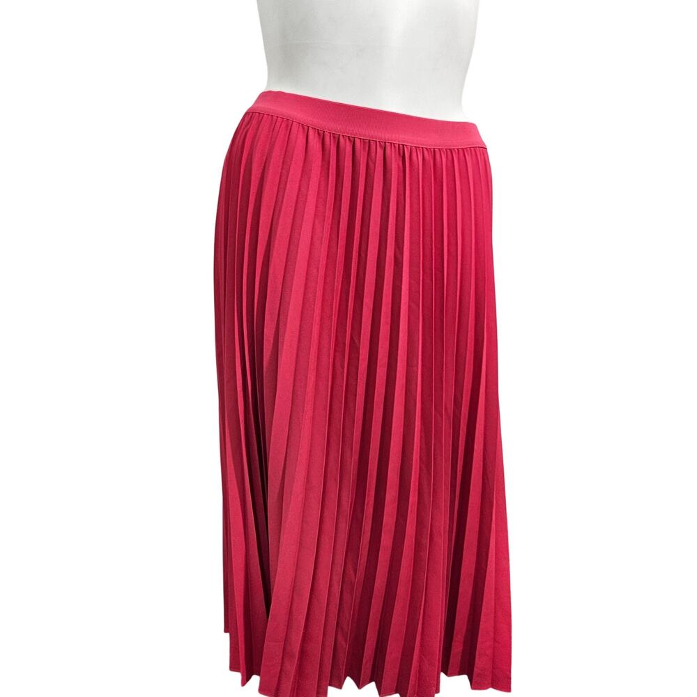 Isaac Mizrahi Live! Regular Sunburst Pleated Midi Skirt sz L
